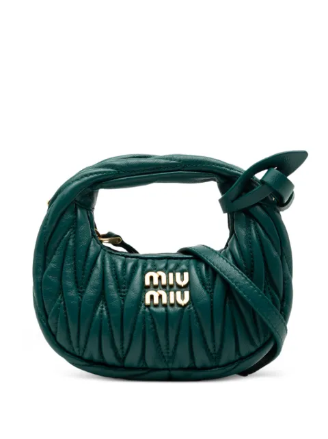 Miu Miu Pre-Owned 2010-2026 Micro Nappa Matelasse Wander Bag satchel