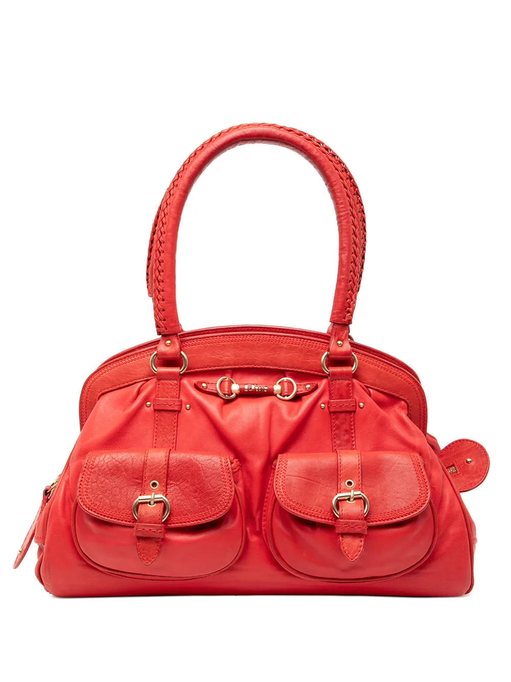 Christian Dior Pre-Owned 2008 Large Calfskin My Dior Frame handbag - Rosso