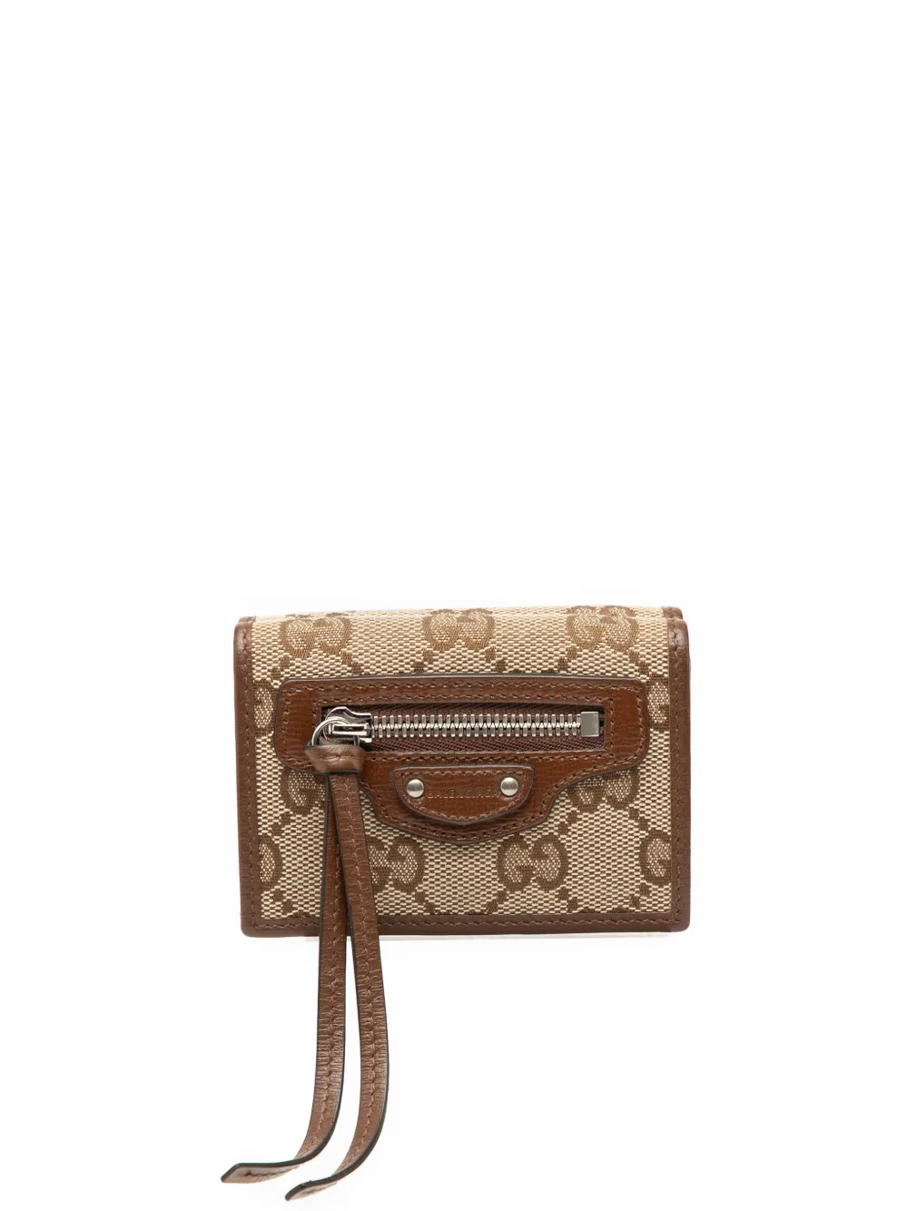 Gucci Pre-Owned 2000-2015 Balenciaga The Hacker Project GG Canvas Neo Classic Wallet small wallets - Marrone