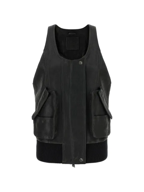 The Attico Hammered leather gilet