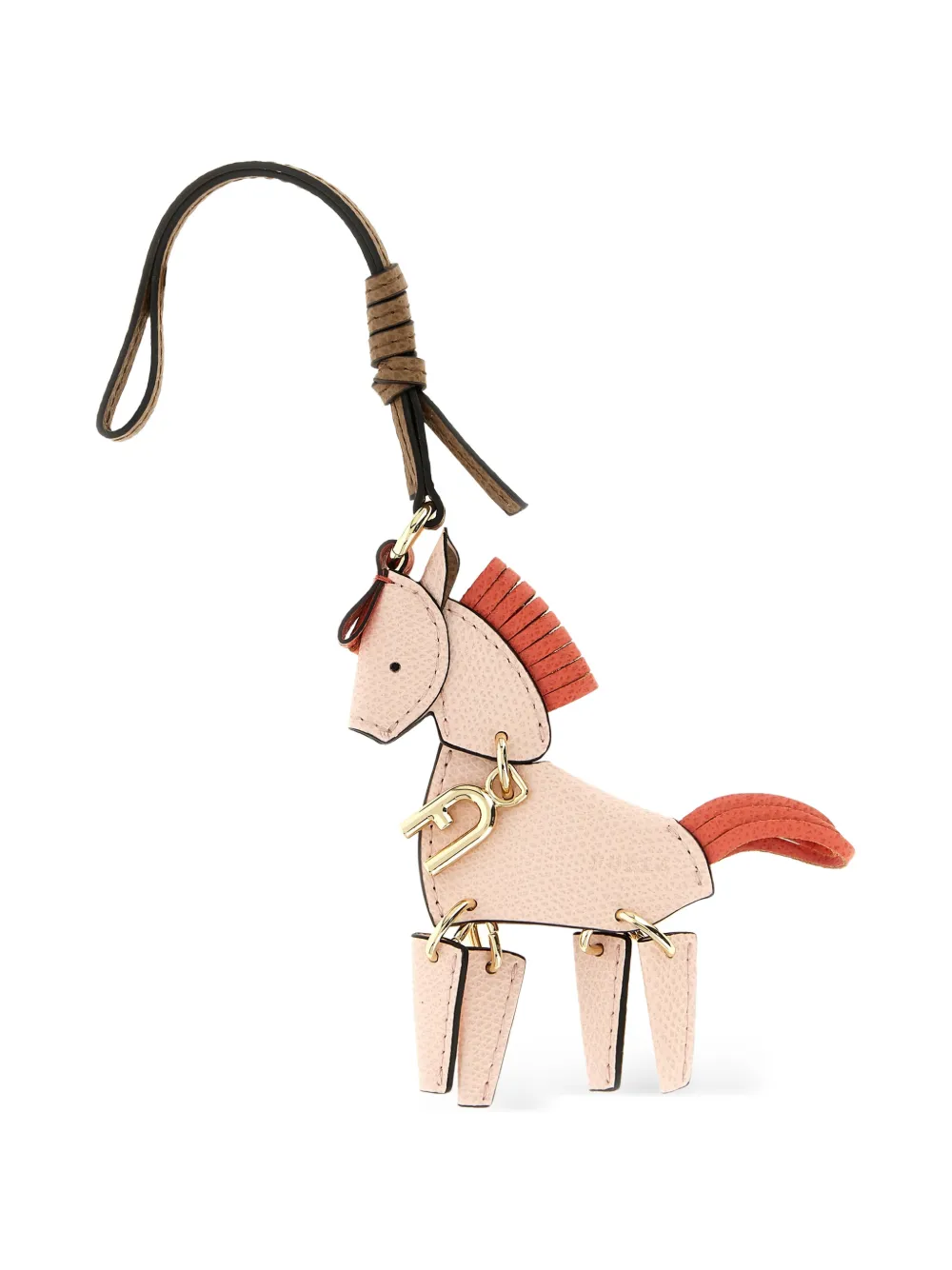 Furla Allegra leather keyring - Rosa