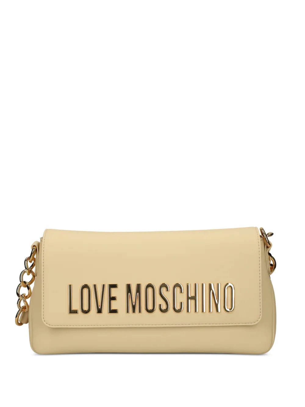 Love Moschino logo-appliqué crossbody bag - Toni neutri