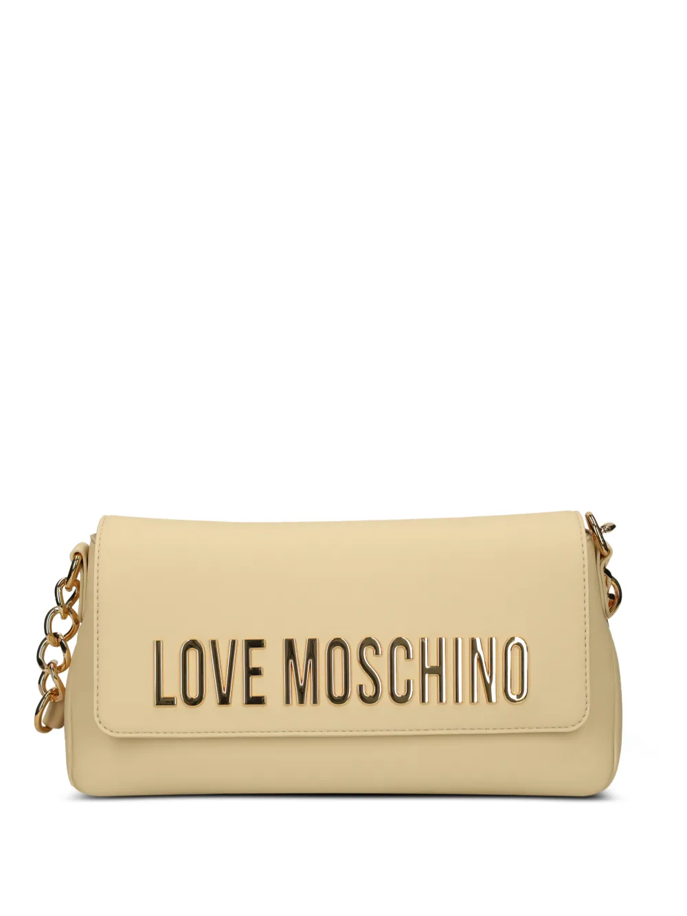 Love Moschino logo-appliqué crossbody bag - Toni neutri