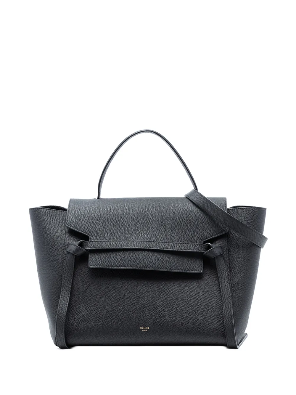 Celine Pre-Owned 2016 Mini Grained Calfskin Belt Bag satchel - Nero