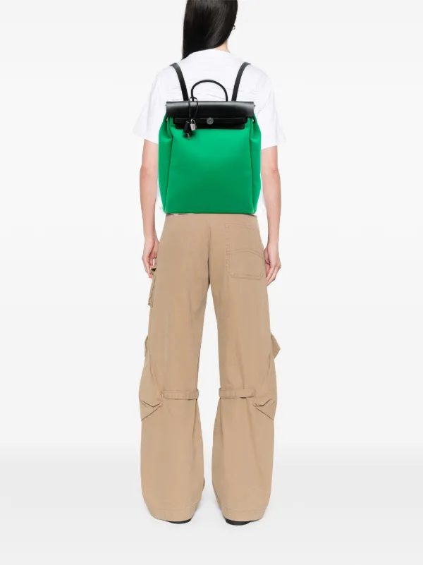 Hermès Pre-Owned 2019 Toile Herbag A Dos Zip Retourne  display picture 3