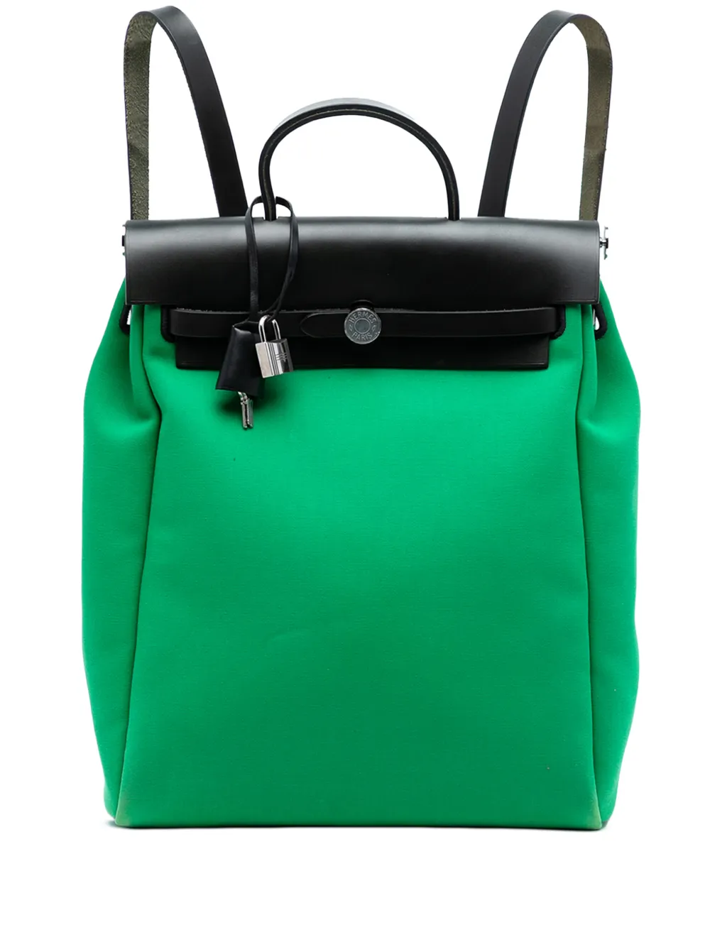 Hermès Pre-Owned 2019 Toile Herbag A Dos Zip Retourne backpack - Nero