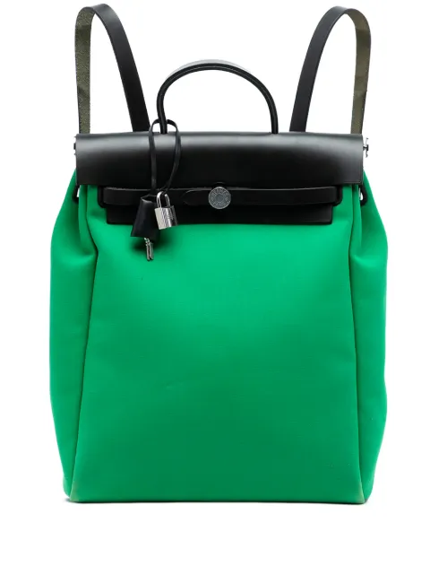 Hermès Pre-Owned 2019 Toile Herbag A Dos Zip Retourne backpack