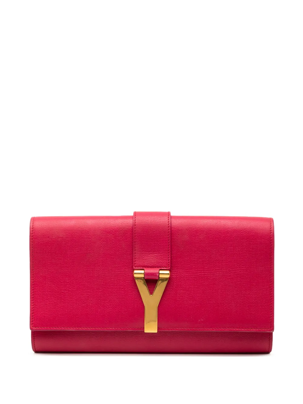 Saint Laurent Pre-Owned 2000-2012 Leather Chyc Ligne clutch bag - Rosa