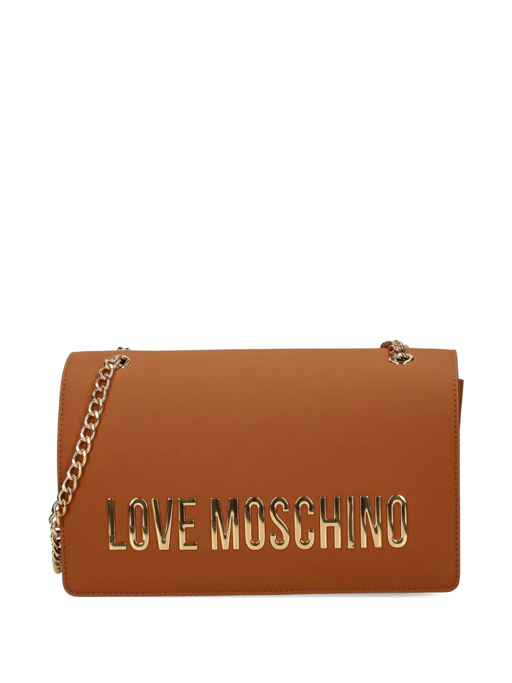 Love Moschino logo-embellishment shoulder bag - Marrone