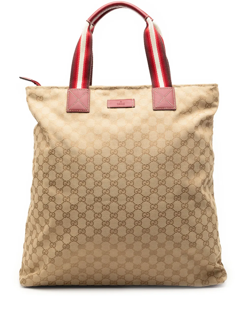 Gucci Pre-Owned 2000-2015 GG Canvas Web tote bag - Marrone