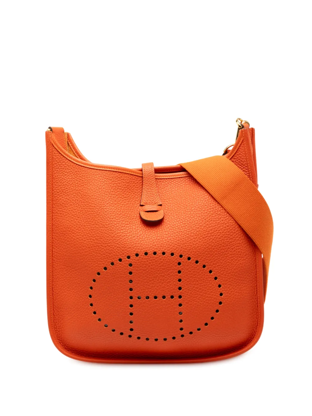 Hermès Pre-Owned 2021 Clemence Evelyne III 29 crossbody bag - Arancione