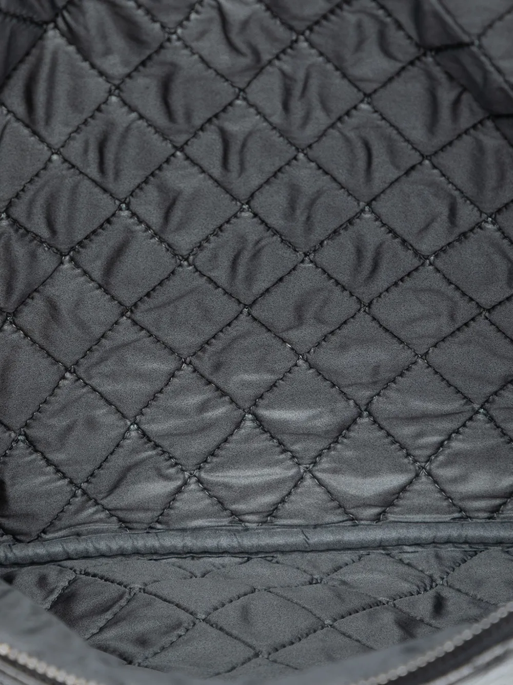 2014 Large Quilted Iridescent Patent O Case Clutch Bag
