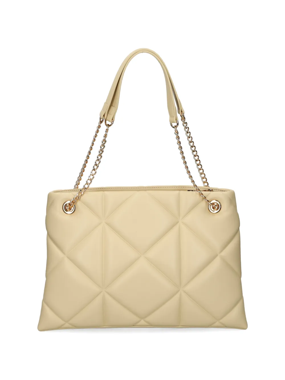 Love Moschino Shopper met logo applicatie Beige