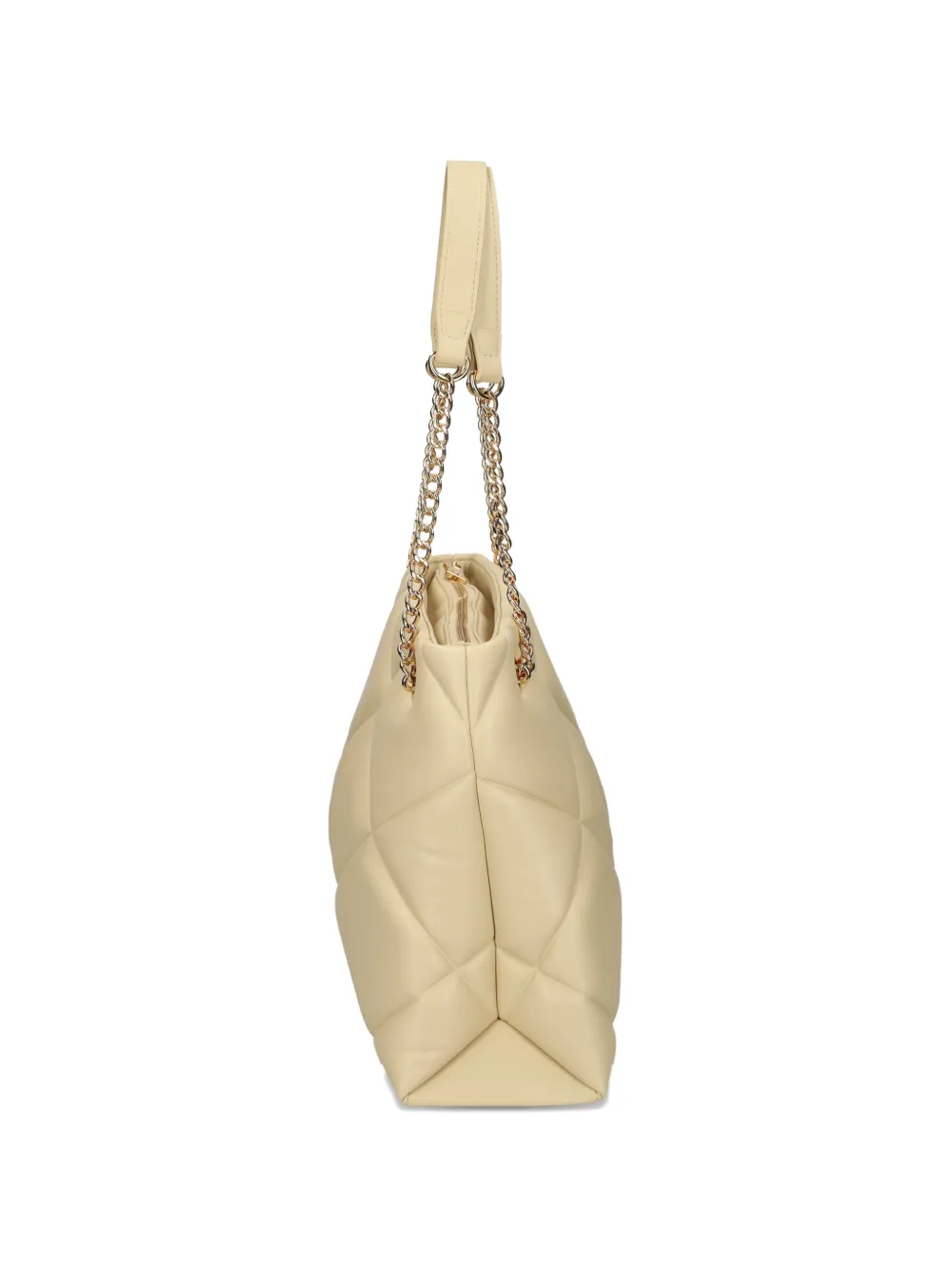 Love Moschino Shopper met logo applicatie Beige