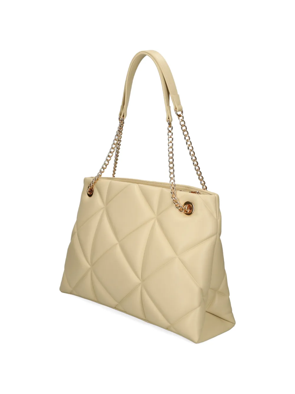 Love Moschino Shopper met logo applicatie Beige