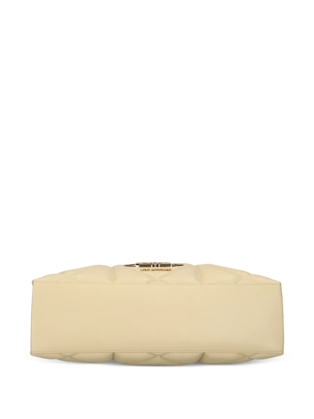 Love Moschino Shopper met logo applicatie Beige