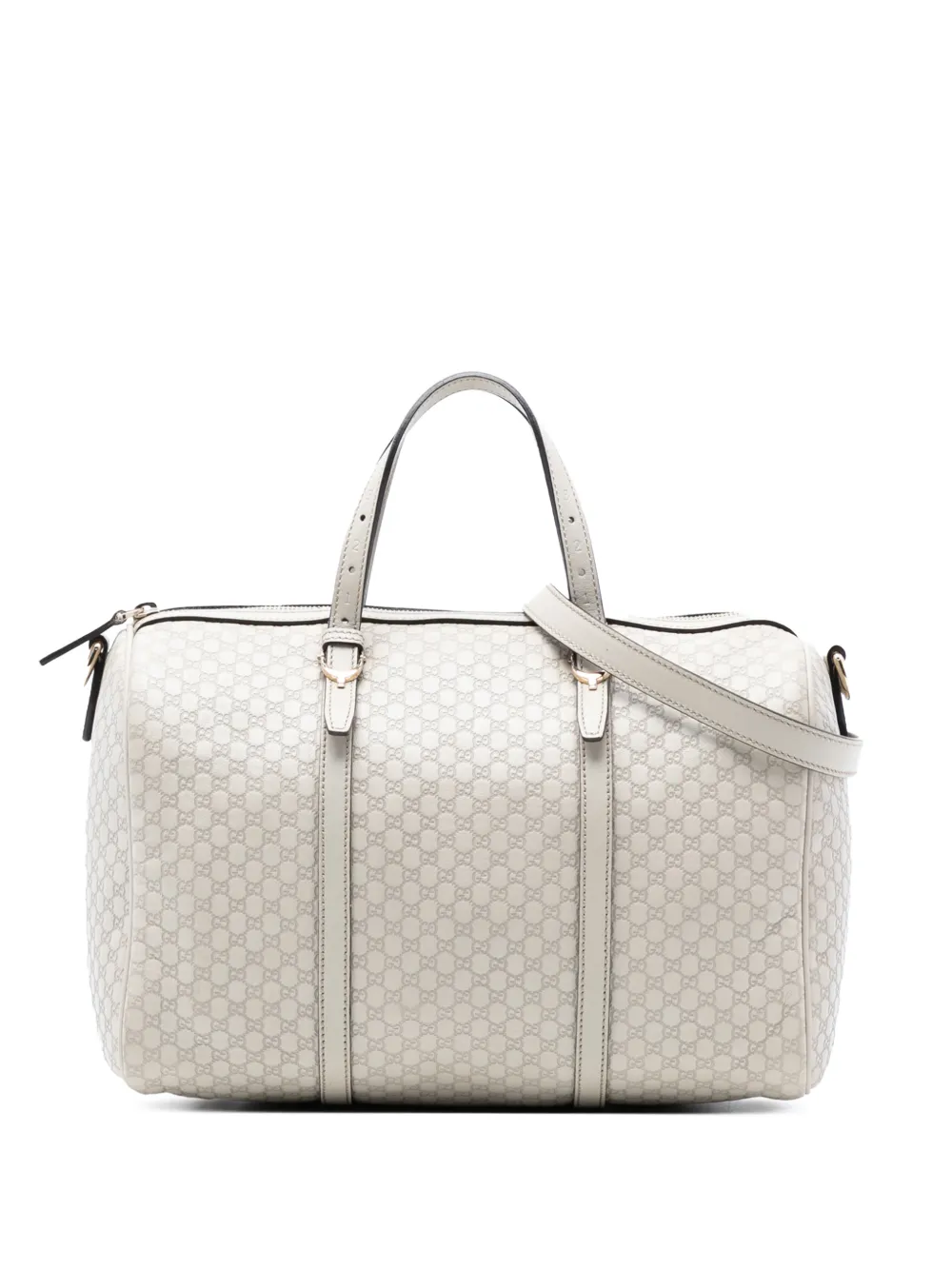 Gucci Pre-Owned 2016-2025 Microguccissima Nice Boston Bag satchel - Bianco
