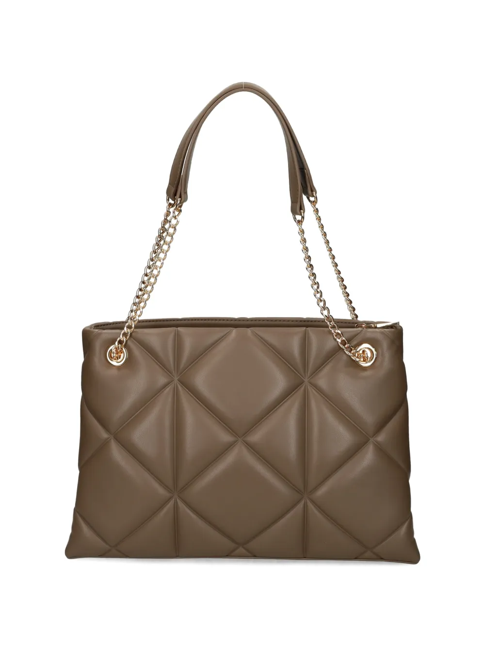 Love Moschino Shopper met logo applicatie Beige