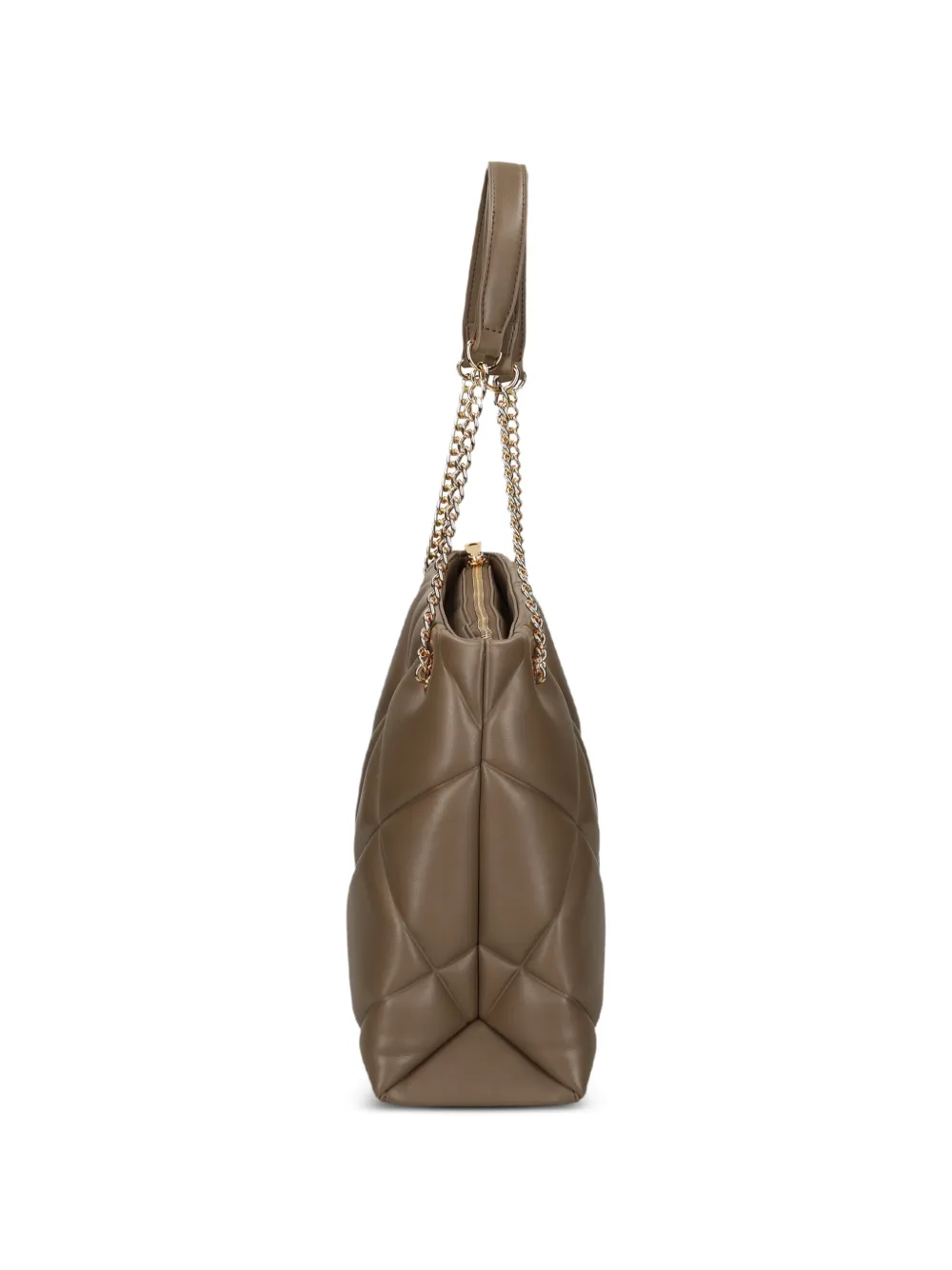 Love Moschino Shopper met logo applicatie Beige