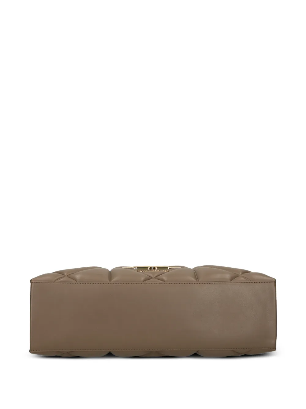 Love Moschino Shopper met logo applicatie Beige