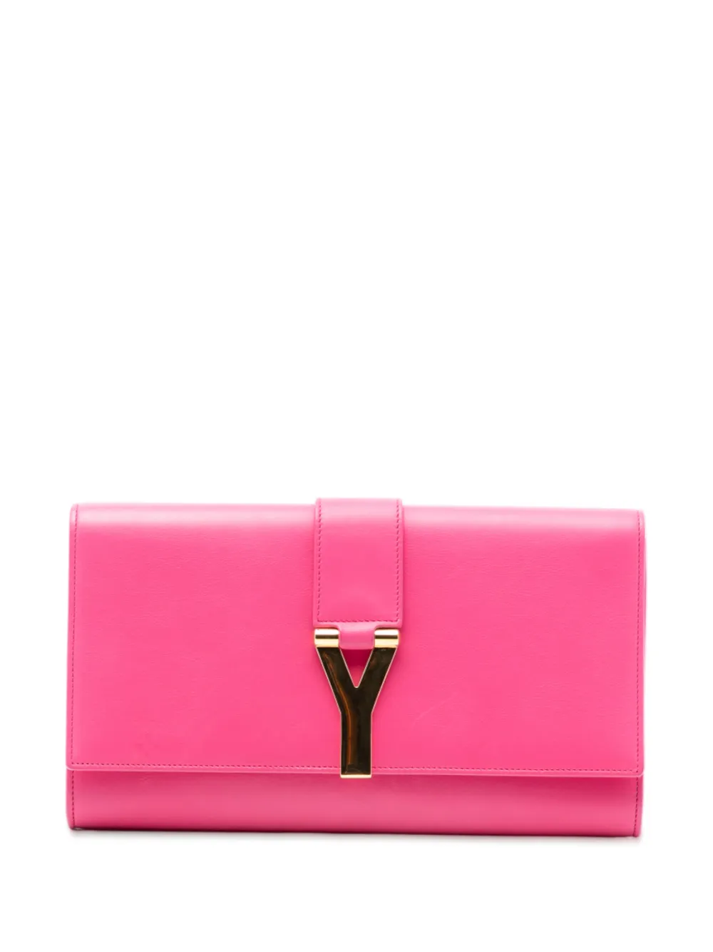 Saint Laurent Pre-Owned 2013 Leather Chyc Ligne clutch bag - Rosa