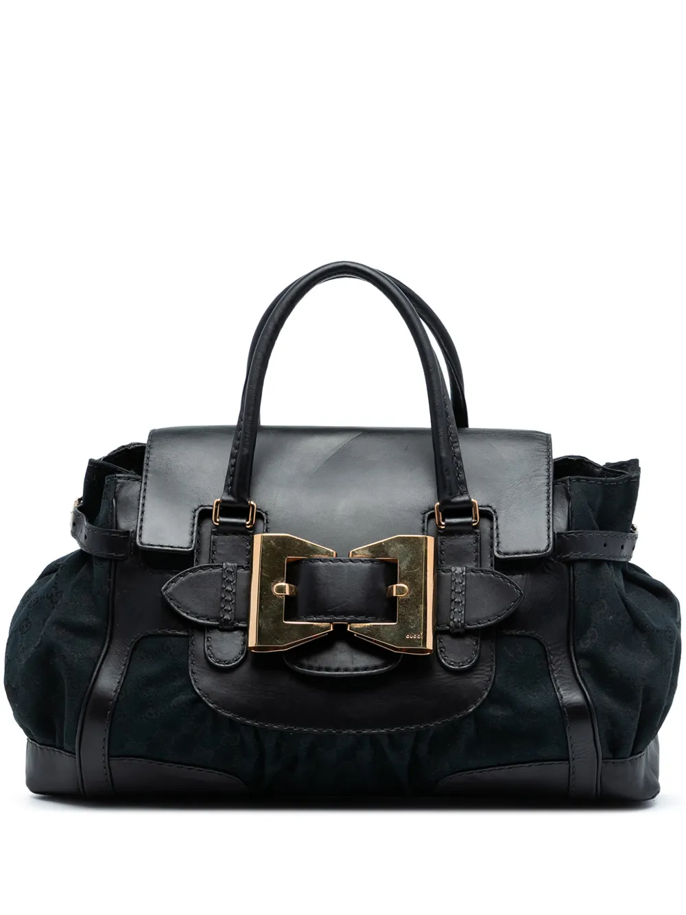 Gucci Pre-Owned 2016-2025 GG Canvas and Leather Dialux Queen tote bag - Nero