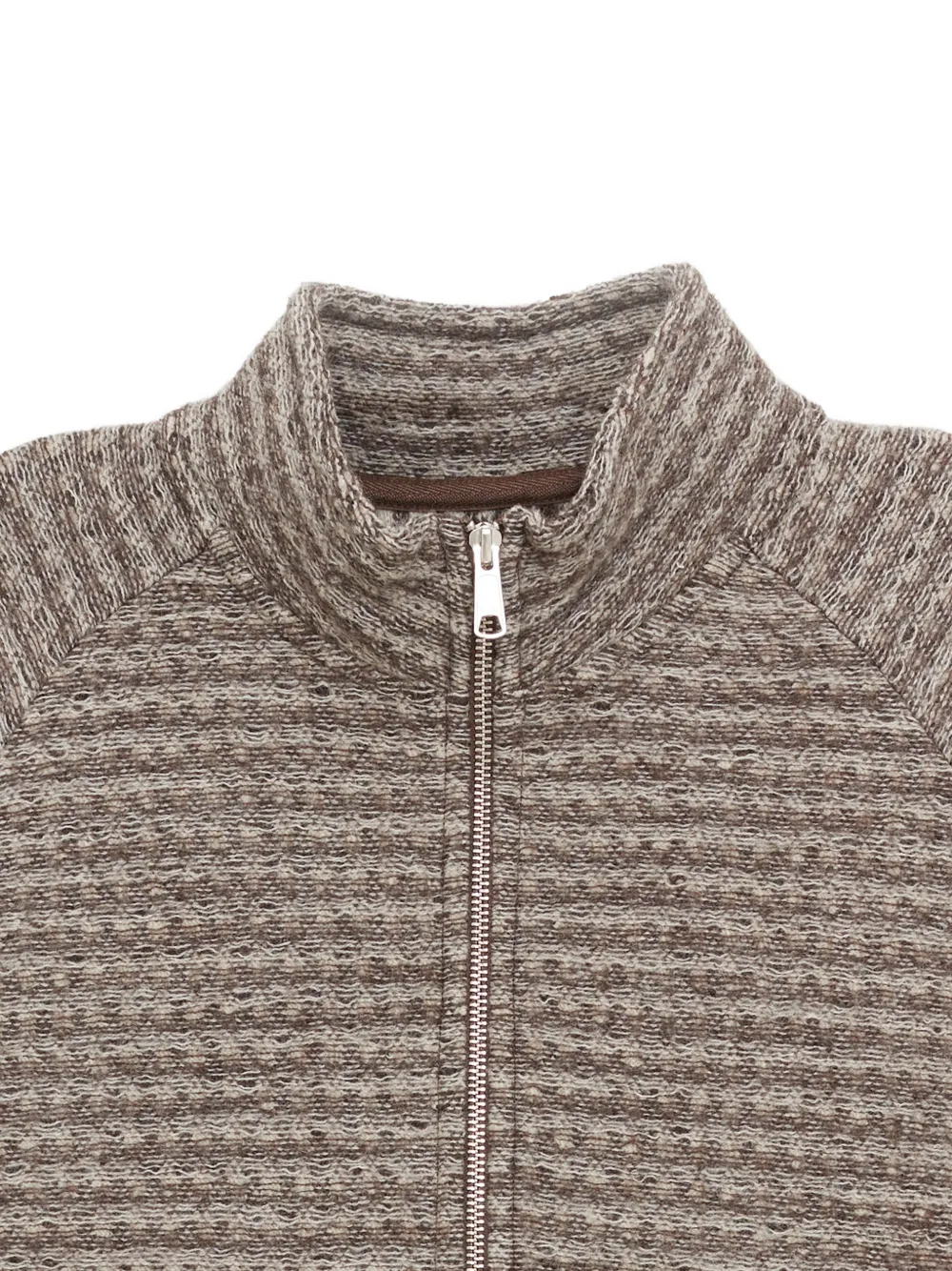  Mfpen Leisure Zip-up Sweater - Brown 