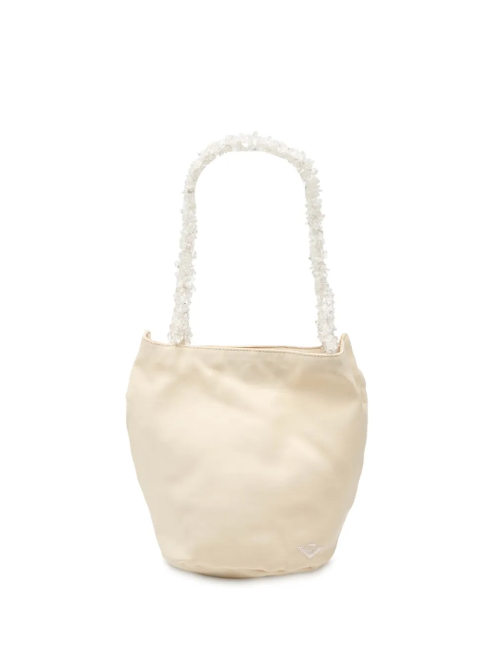 Bottega Veneta Pre-Owned 20th Century Canvas Crystal Handle Bag handbag - Marrone