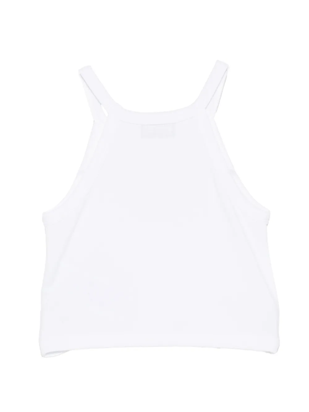 Moschino Kids Top met geborduurde bloemen Wit