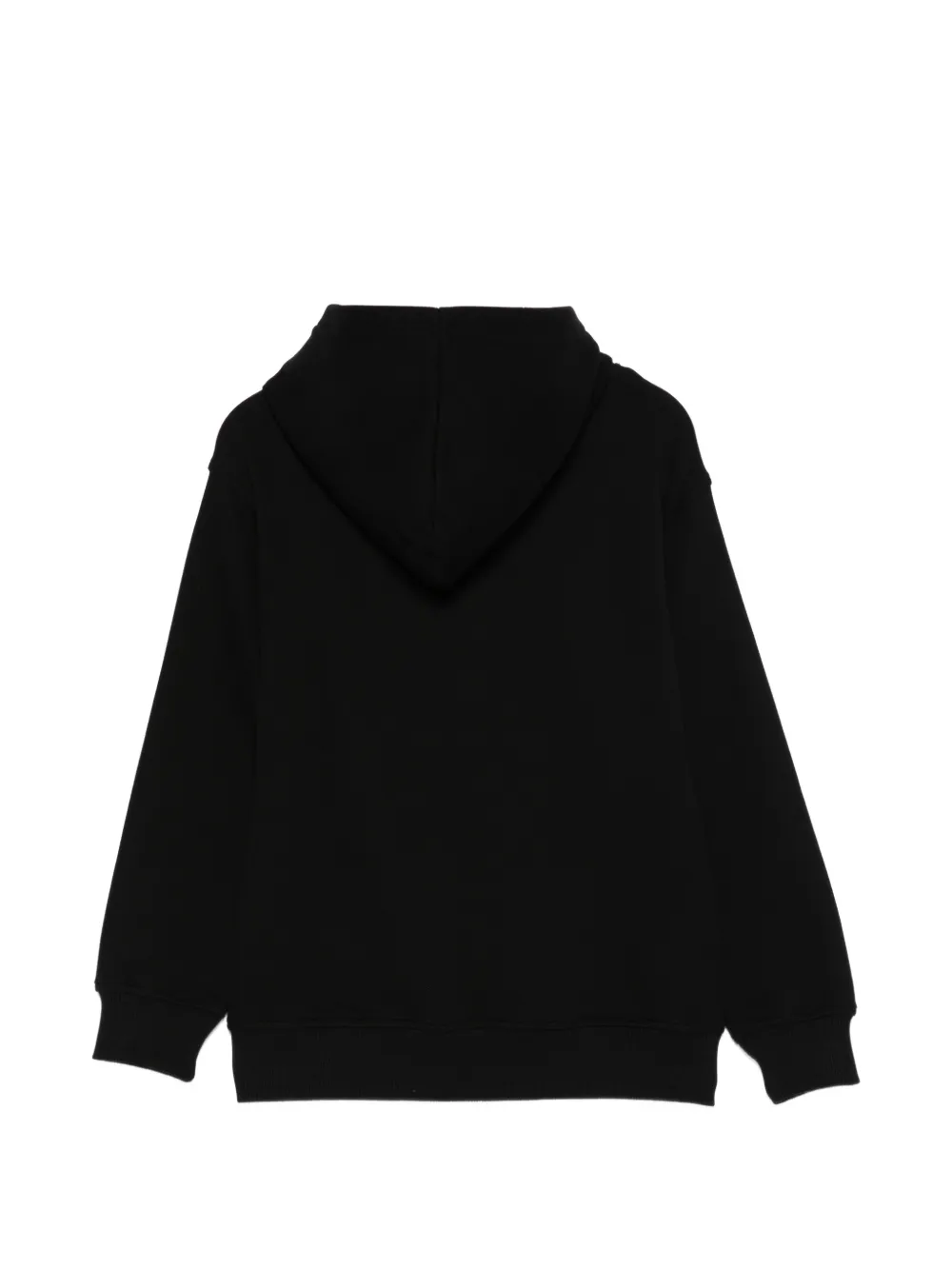 Moschino Kids Hoodie met logoprint Zwart