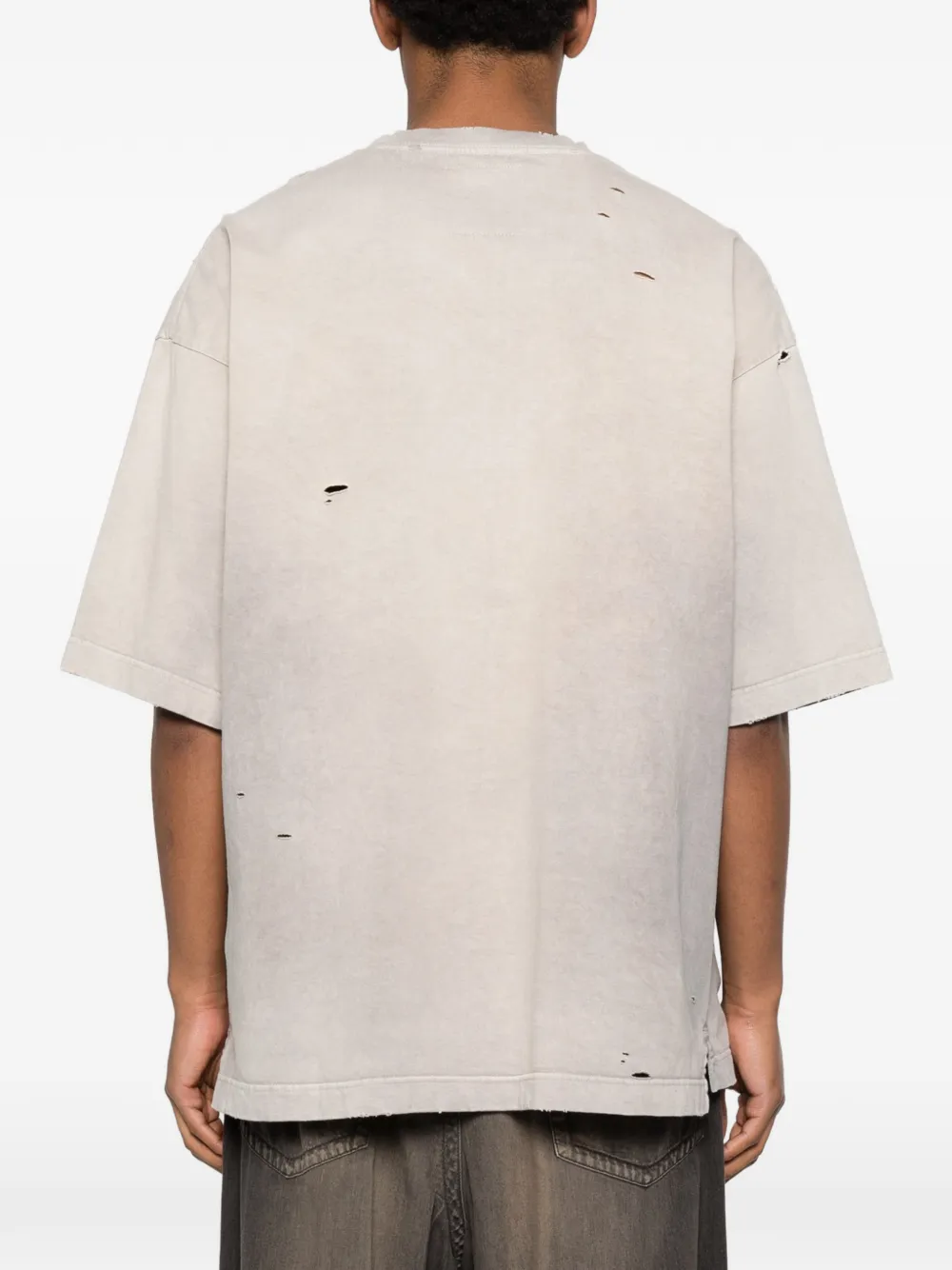 Maison MIHARA YASUHIRO T-shirt met V-hals Beige