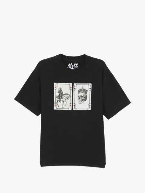 Melt graphic-print round-neck T-shirt