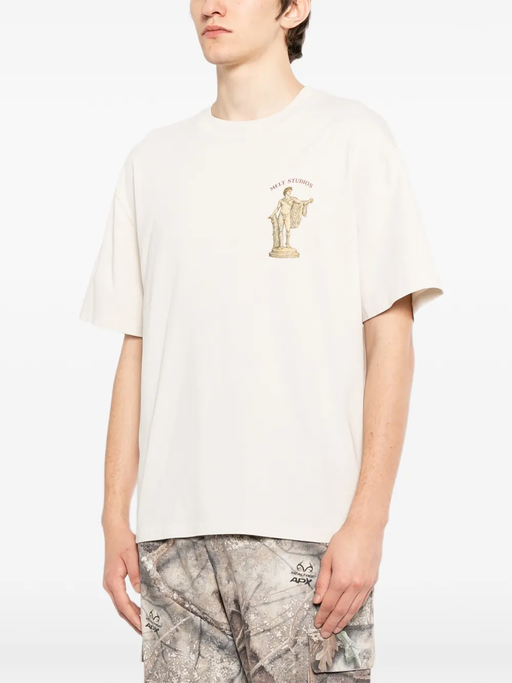  Melt Graphic-print T-shirt - Neutrals 