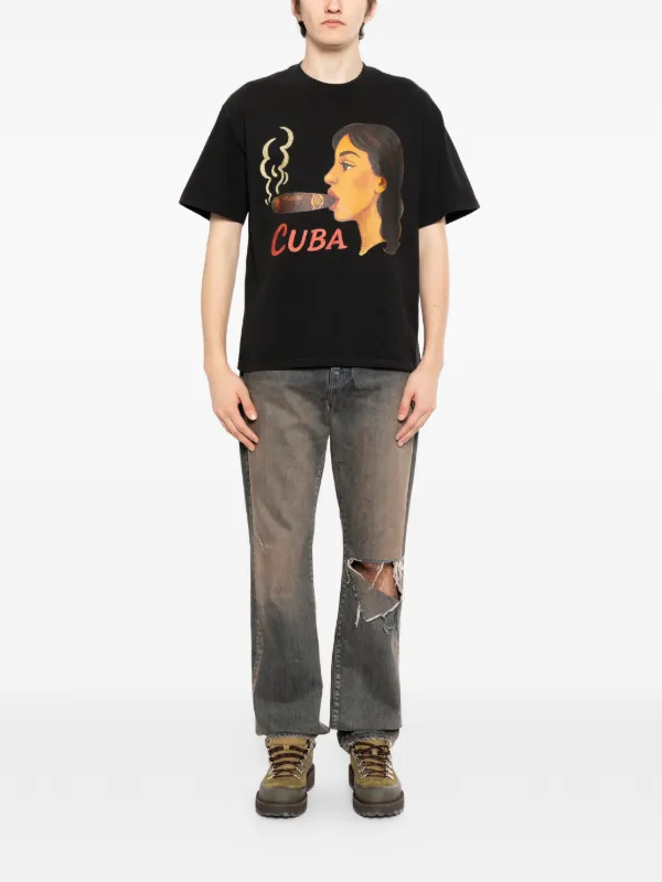 NEAU Tシャツ　Melt Tee Melt graphic-print T-shirt | Grey | FARFETCH