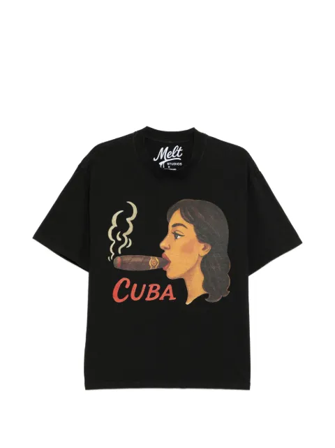 Melt graphic-print T-shirt