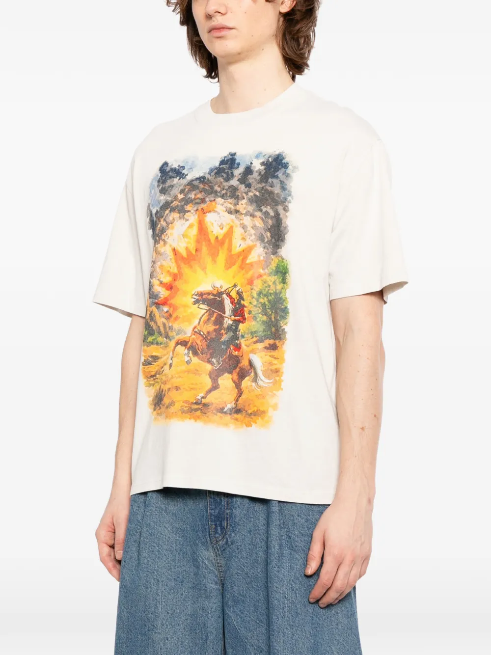  Melt Printed T-shirt - Neutrals 