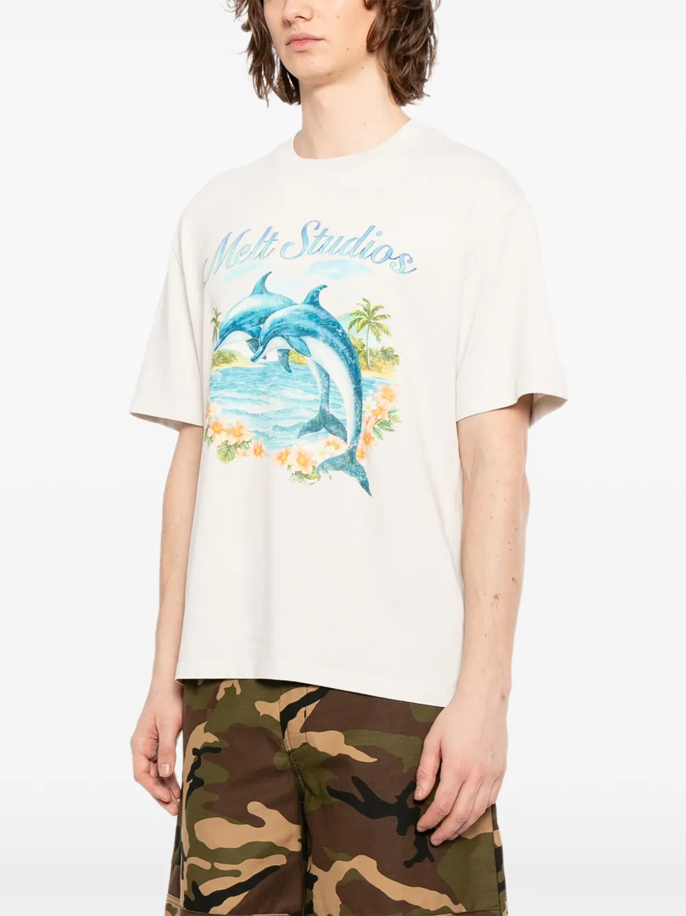  Melt Printed T-shirt - Neutrals 