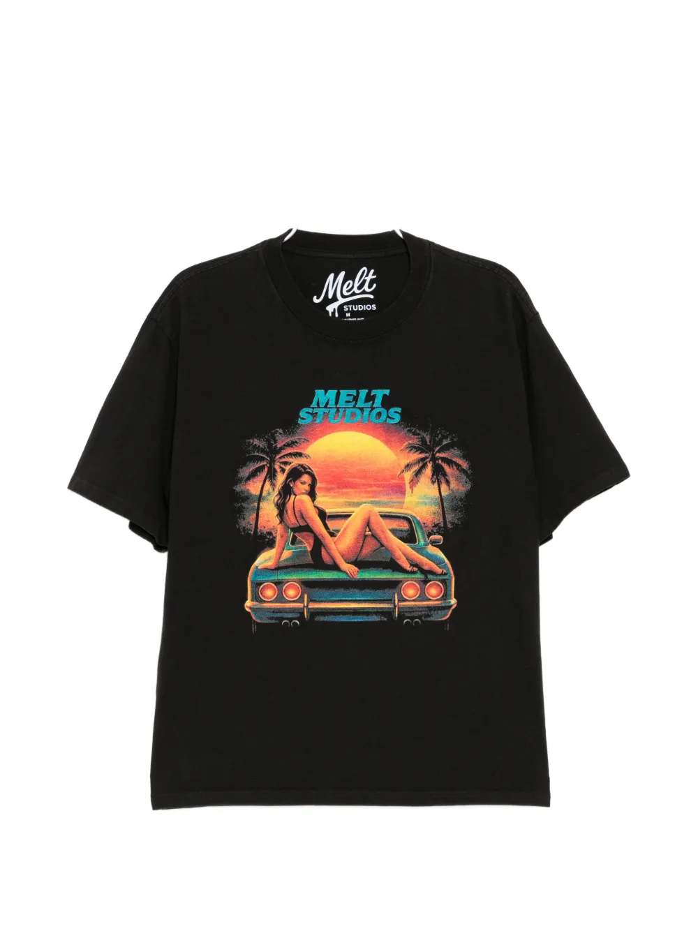 Melt Printed T-shirt In Black