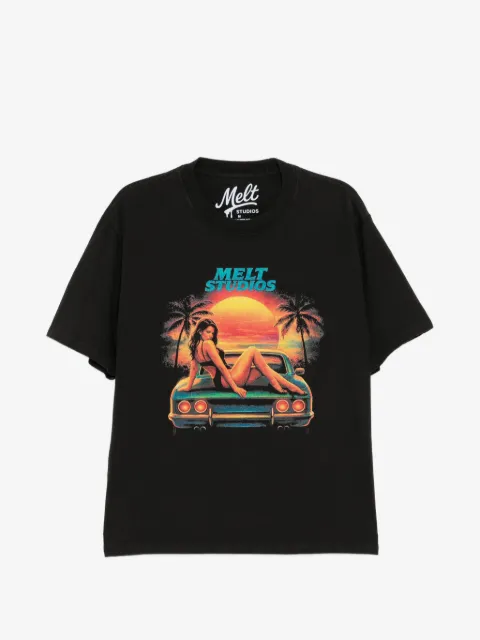Melt t-shirt ample à détail d'imprimé
