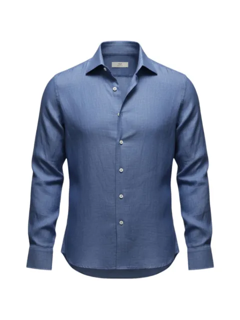100HANDS long-sleeve spread-collar shirt