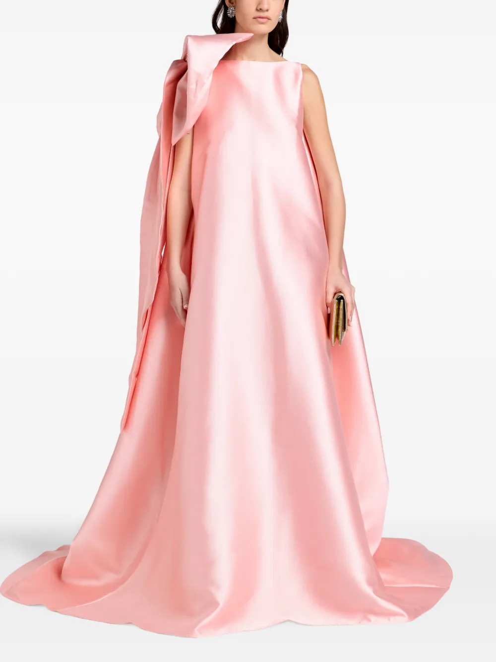 Marques'Almeida bow-detail maxi dress - Rosa