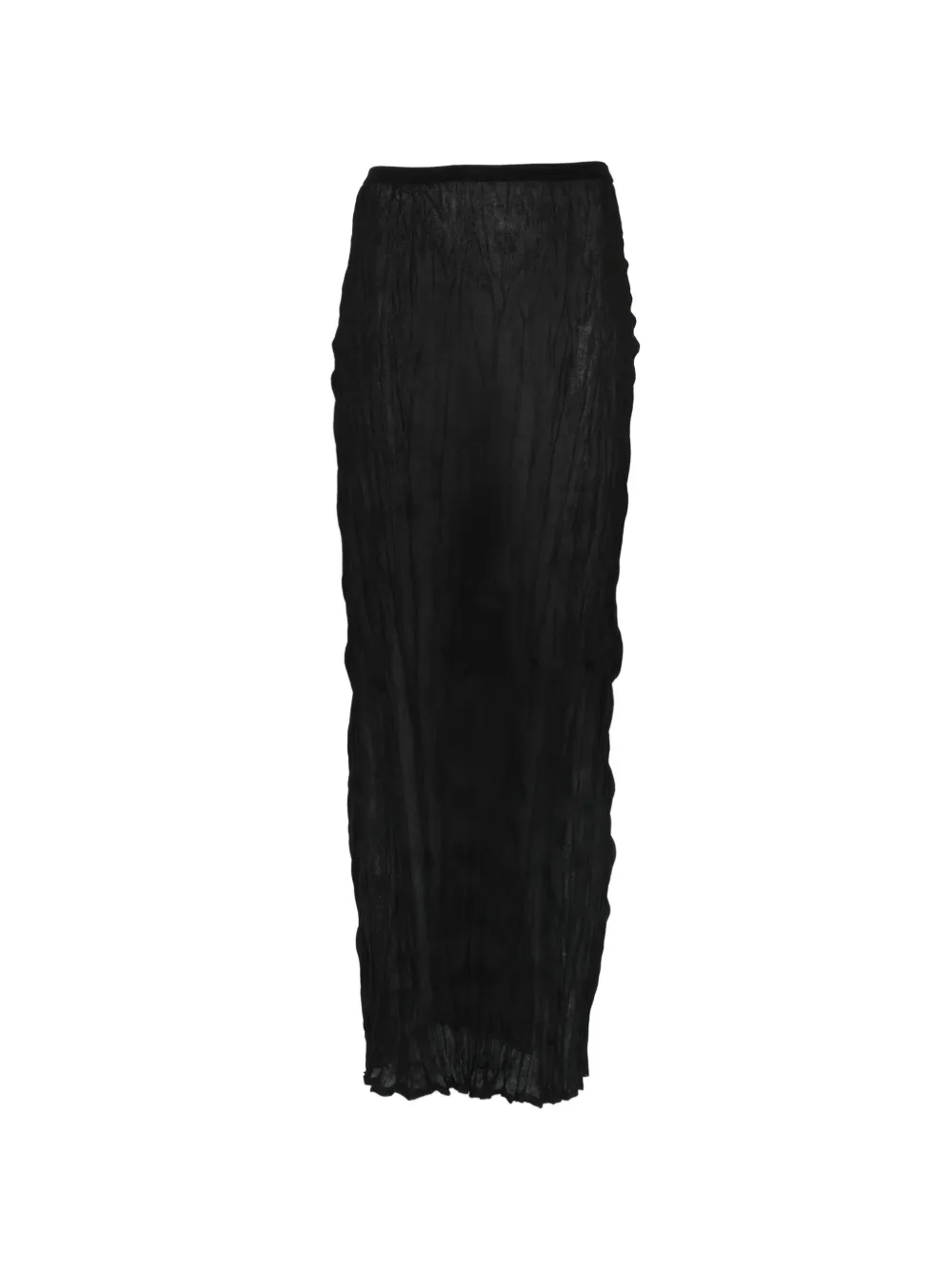 TOTEME crinkled maxi skirt - Nero