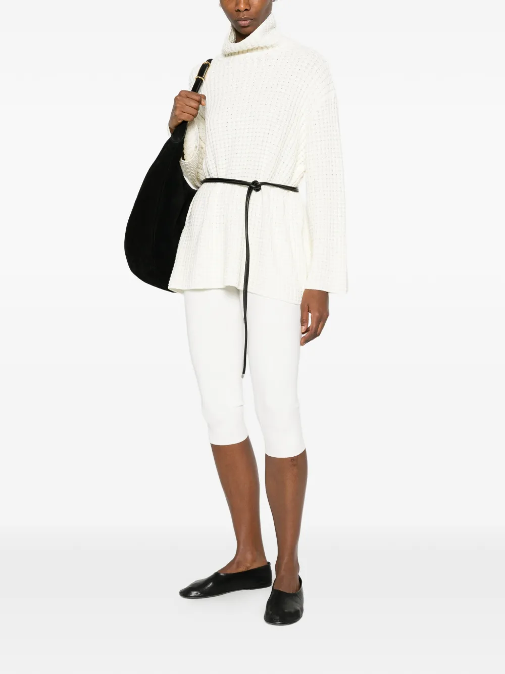 TOTEME capri knit leggings - Bianco