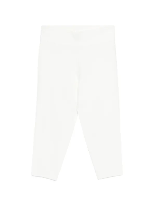 TOTEME Capri Knit Leggings | White | FARFETCH SG