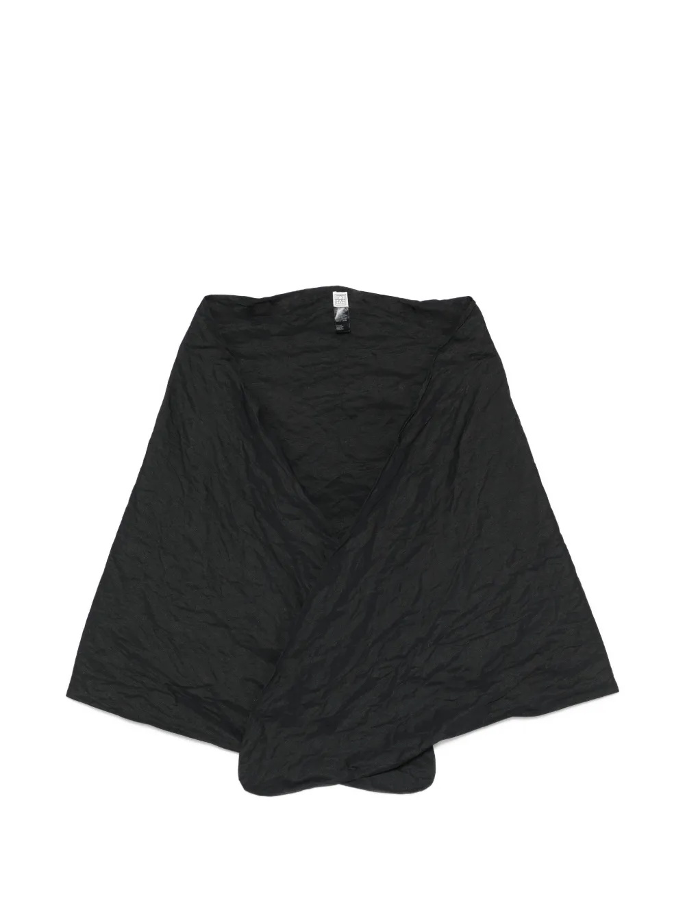 TOTEME Big crinkled scarf - Nero