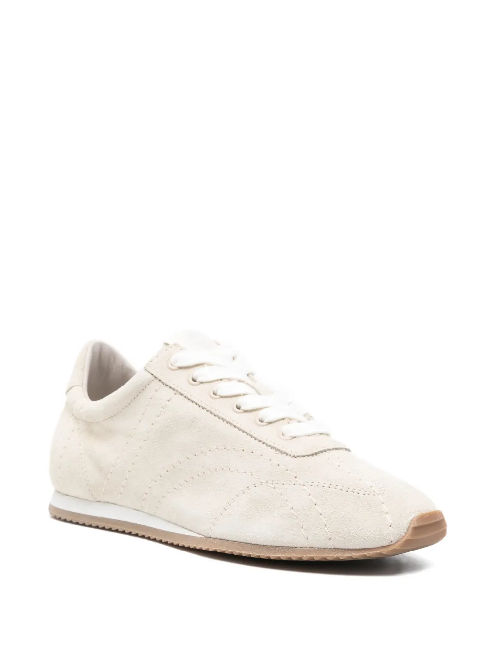  Toteme Flex Suede Sneakers - Neutrals 