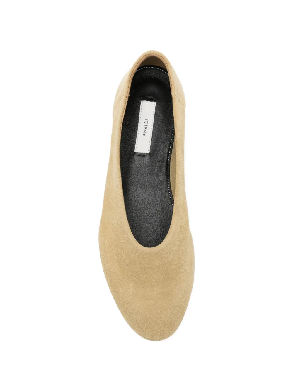 TOTEME Suède ballerina's Beige