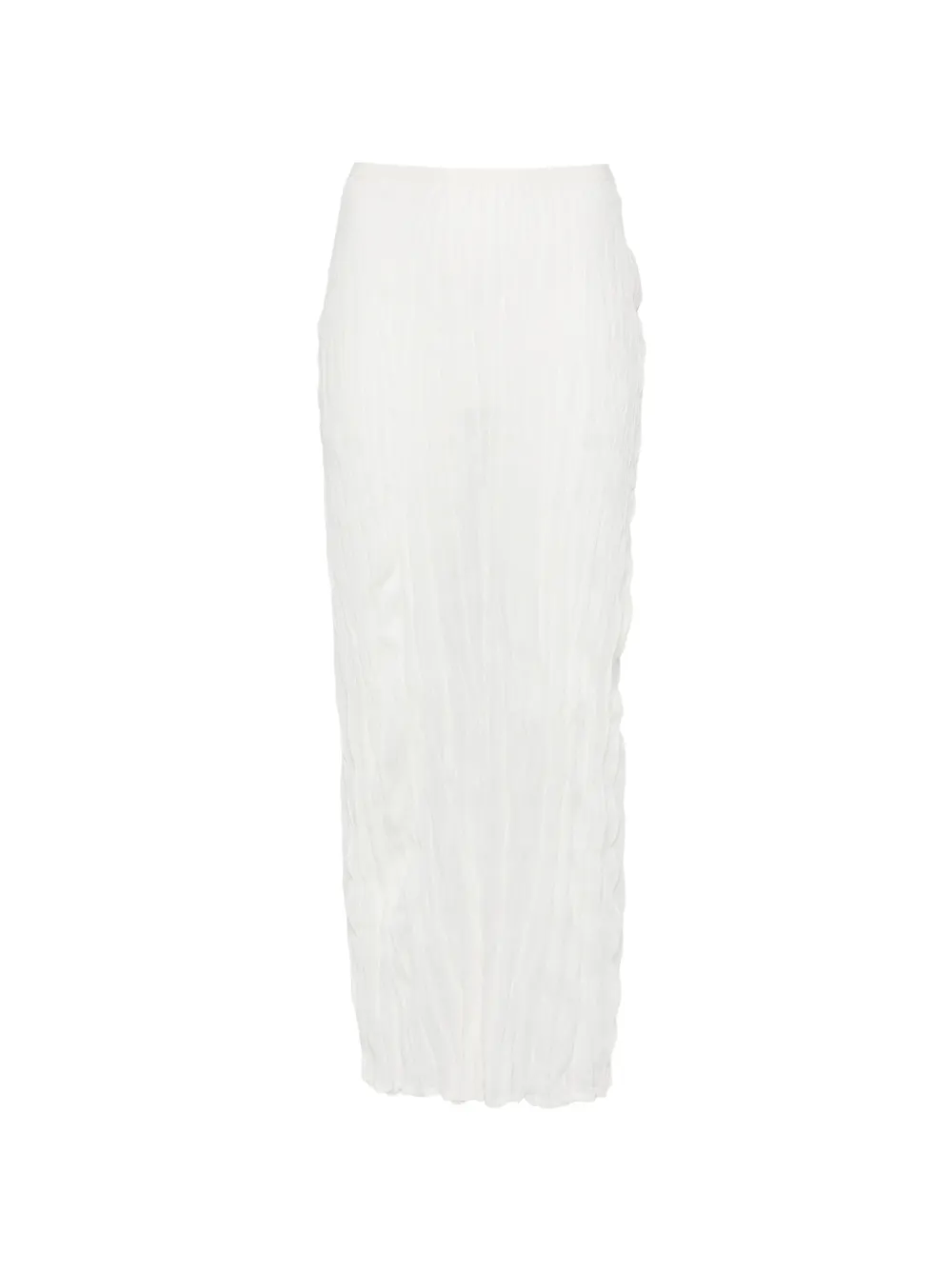 TOTEME crinkled maxi skirt - Bianco