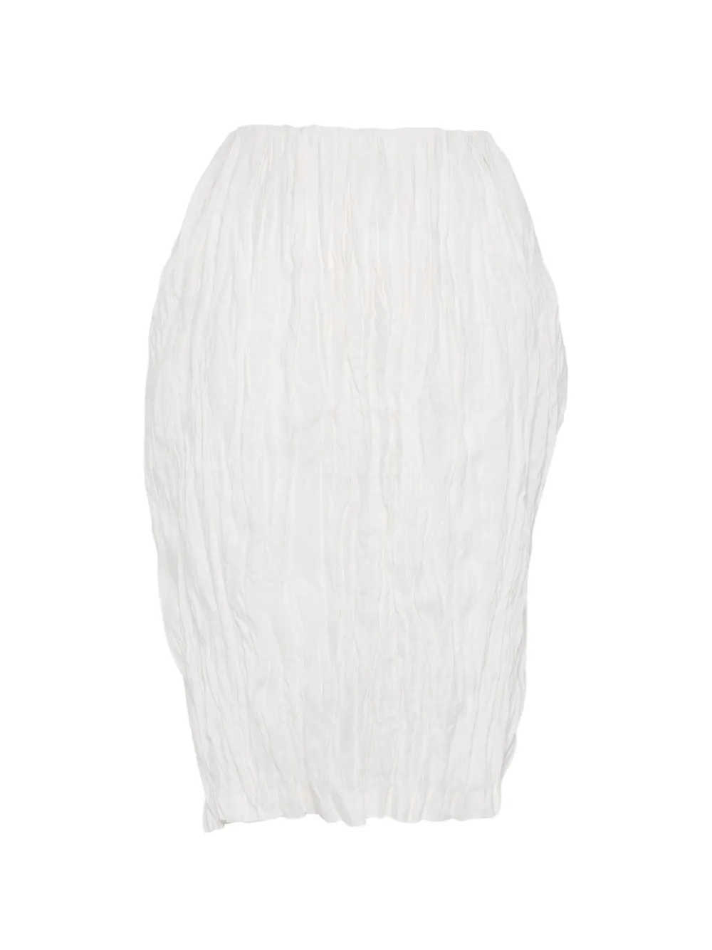 TOTEME crinkled-effect skirt - Weiß