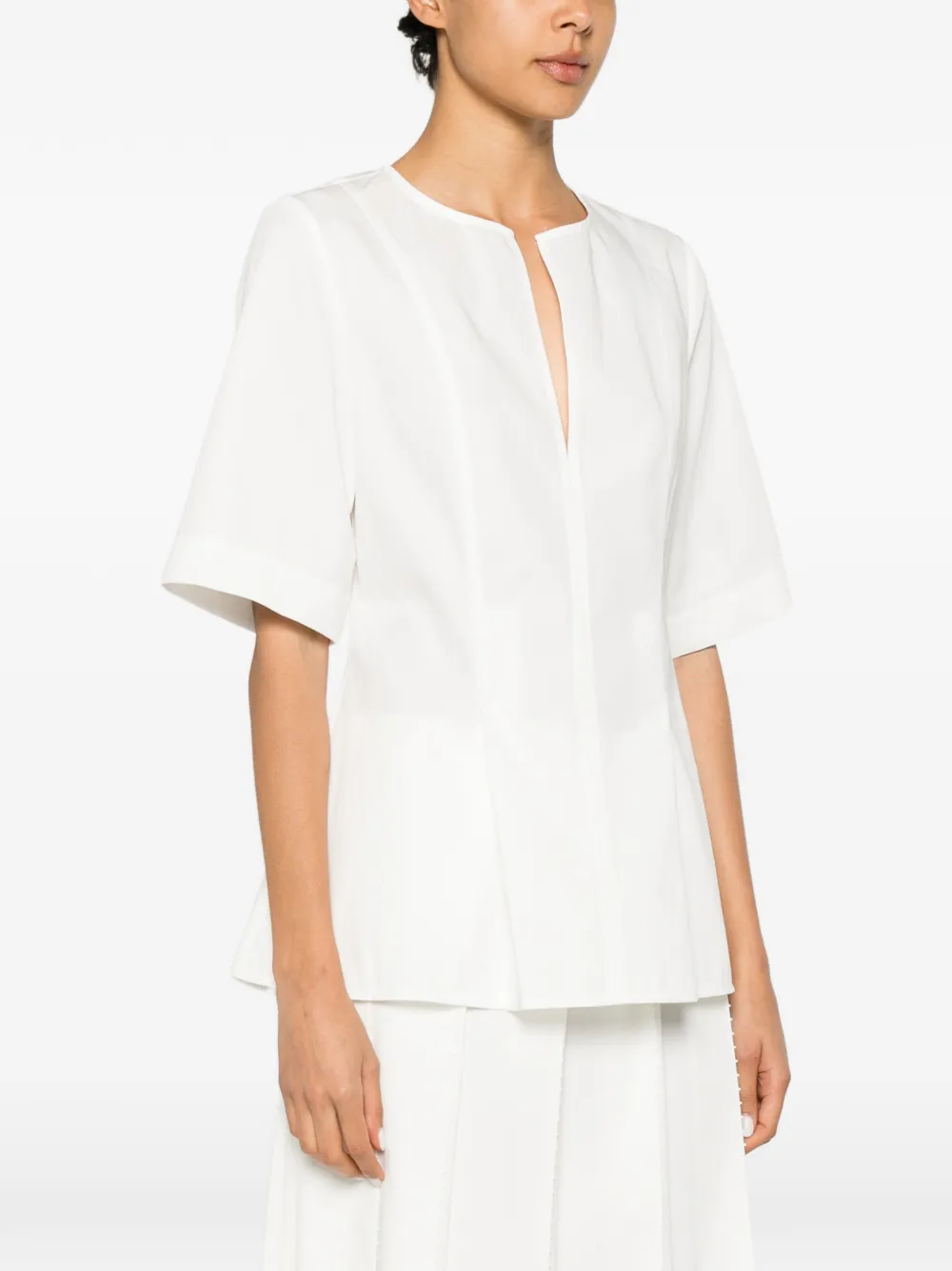 TOTEME shirt met V-hals Wit